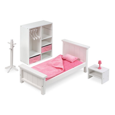 Badger Basket Bedroom Furniture Set for 18 inch Dolls Reviews Wayfair